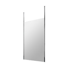 Hudson Reed Wetroom Screens 1200mm Wetroom Screen With Ceiling Post Contemp Chrome Aluminium 1950x1198x14mm - JJ Building Materials