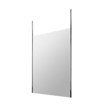 Hudson Reed Wetroom Screens 1400mm Wetroom Screen With Ceiling Post Contemp Chrome Aluminium 1950x1398x14mm - JJ Building Materials