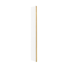 Hudson Reed Wetroom Screens 215mm Return Screen With Brass Profile Contemp Brushed Brass Aluminium 1950x28x215mm - JJ Building Materials