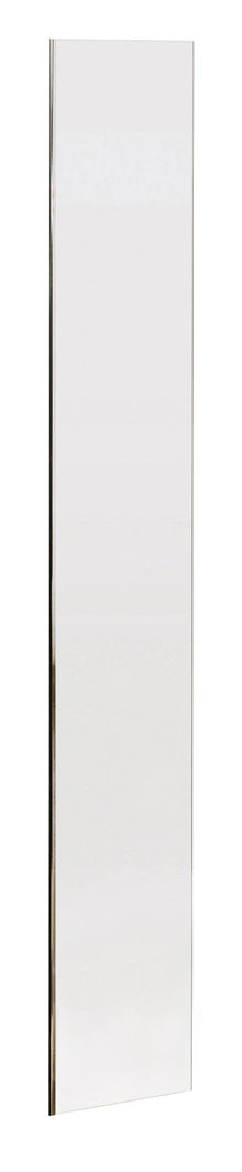 Hudson Reed Wetroom Screens 215mm Wetroom Return Screen Contemp Chrome Aluminium 1950x215x22mm - JJ Building Materials