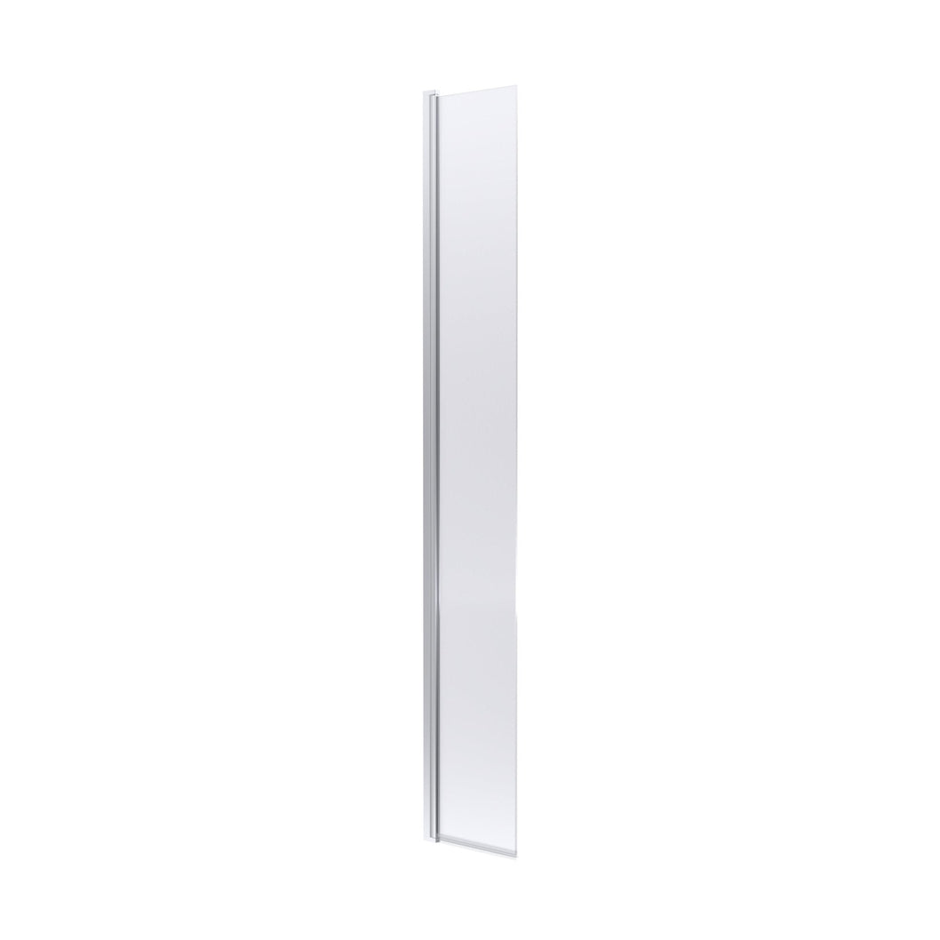Hudson Reed Wetroom Screens 300mm Hinged Flipper Screen Contemp Chrome Aluminium 1950x322x27mm - JJ Building Materials