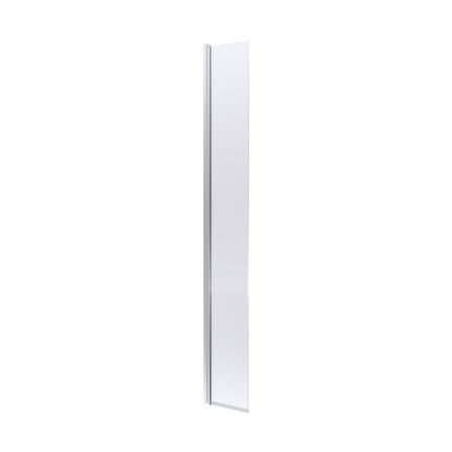 Hudson Reed Wetroom Screens 300mm Hinged Flipper Screen Contemp Chrome Aluminium 1950x322x27mm - JJ Building Materials