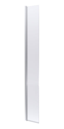 Hudson Reed Wetroom Screens 300mm Hinged Flipper Screen Contemp Chrome Aluminium 1950x322x27mm - JJ Building Materials