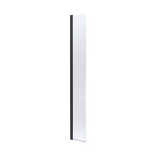 Hudson Reed Wetroom Screens 300mm Hinged Flipper Screen Contemp Matt Black Aluminium 1950x322x27mm - JJ Building Materials