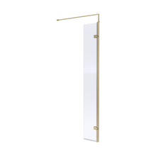Hudson Reed Wetroom Screens 300mm Wetroom Swing Screen Contemp Brushed Brass Aluminium 1950x322x27mm - JJ Building Materials