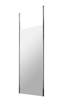 Hudson Reed Wetroom Screens 700mm Wetroom Screen With Ceiling Post Contemp Chrome Aluminium 1950x698x14mm - JJ Building Materials