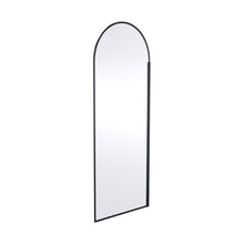 Hudson Reed Wetroom Screens 800mm Arched Wetroom Screen Contemp Matt Black Aluminium 1950x793x14mm - JJ Building Materials