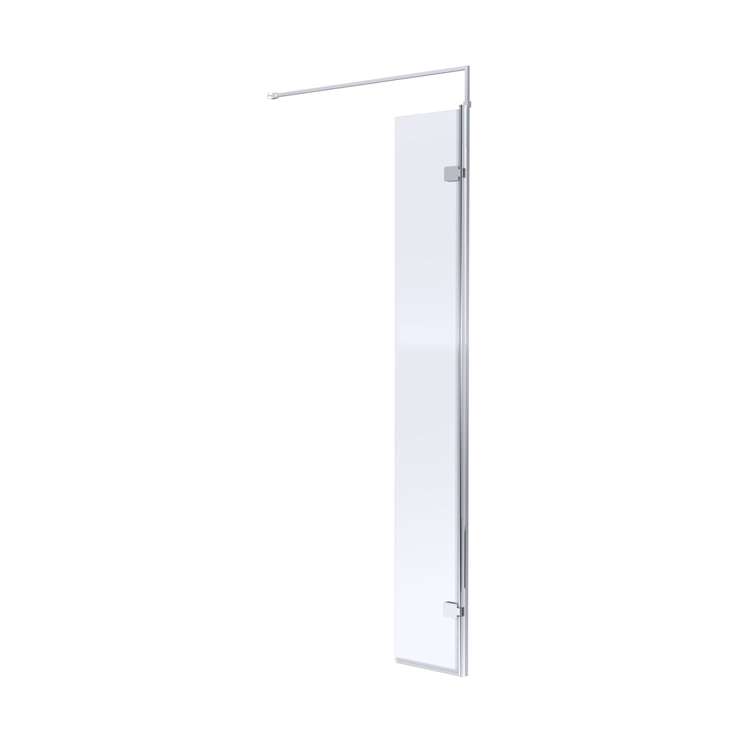 Hudson Reed Wetroom Screens Chrome Wetroom Swing Screen 300 X 1950mm Contemp Aluminium - JJ Building Materials