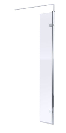 Hudson Reed Wetroom Screens Chrome Wetroom Swing Screen 300 X 1950mm Contemp Aluminium - JJ Building Materials