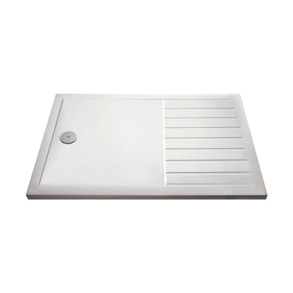 Hudson Reed Wetroom Trays Rectangular Walk-in Shower Tray 1400 X 800 Contemp White Acrylic Capped Abs Caco3 And Pu - JJ Building Materials