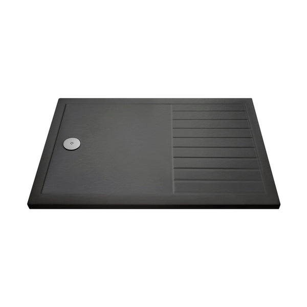 Hudson Reed Wetroom Trays Rectangular Walk-in Shower Tray 1400 X 900 Contemp Grey Slate Acrylic Capped Abs Caco3 And Pu - JJ Building Materials