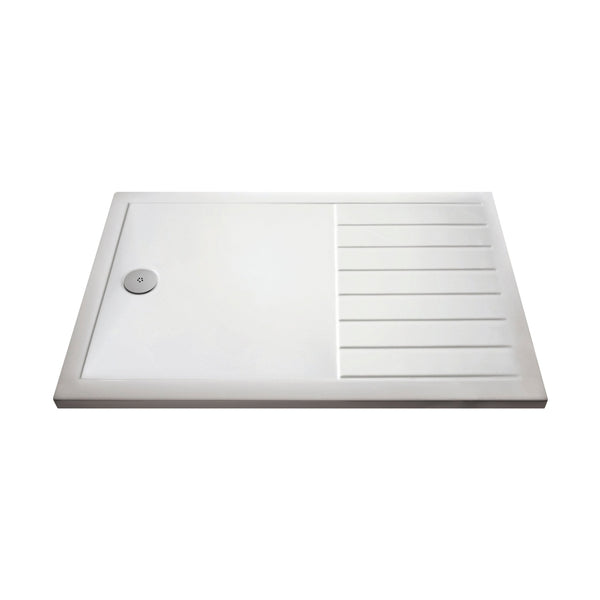 Hudson Reed Wetroom Trays Rectangular Walk-in Shower Tray 1700 X 700 Contemp White Acrylic Capped Abs Caco3 And Pu - JJ Building Materials