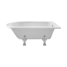Hudson Reed Winterburn Freestanding Shower Bath - Pride Leg Set (1500mm) Trad White Acrylic - JJ Building Materials