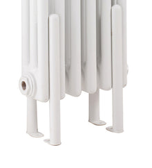 Hudson Reed Colosseum Floor Mounted Legs Trad Gloss White Steel 310x27x52mm