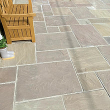 Imperial Green Indian 22mm Sandstone Paving Slabs – Tumbled - JJ Building Materials
