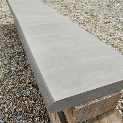 Imperial Green Indian 40mm Sandstone - Sawn & Honed - Bullnose Steps - 900 x 400mm - JJ Building Materials