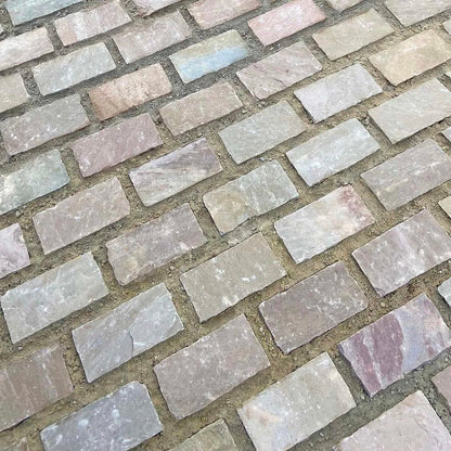 Imperial Green Indian 60mm Sandstone Setts - JJ Building Materials
