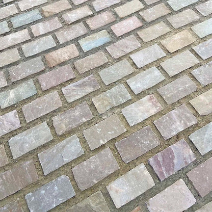 Imperial Green Indian 60mm Sandstone Setts - JJ Building Materials