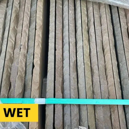 Imperial Green Indian 22mm Sandstone Paving Slabs - Riven