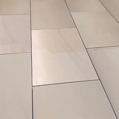 Imperial Green Indian 20mm Sandstone Paving Slabs - Sawn & Honed