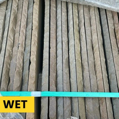 Imperial Green Indian 22mm Sandstone Paving Slabs - Tumbled - Patio Kit