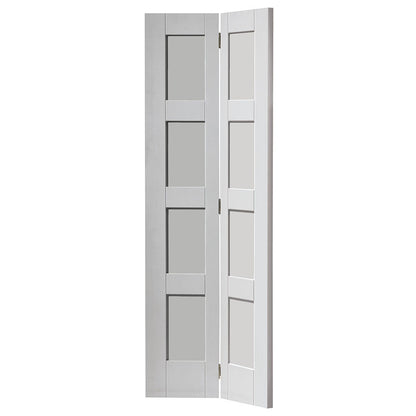 JB Kind 1981x762x35mm Montserrat White Primed Bi-fold Door - JJ Building Materials