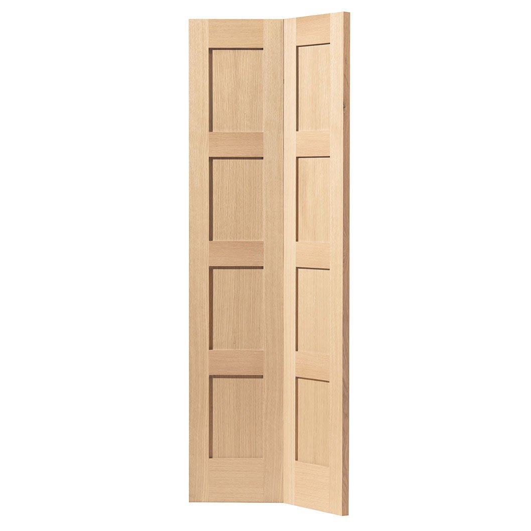 JB Kind 1981x762x35mm Snowdon Oak Bi-fold Door - JJ Building Materials