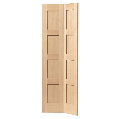 JB Kind 1981x762x35mm Snowdon Oak Bi-fold Door - JJ Building Materials