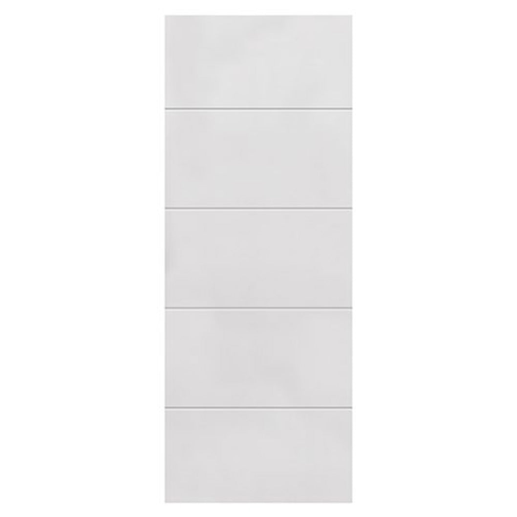 JB Kind 4 Line Horizontal White Internal Door - JJ Building Materials