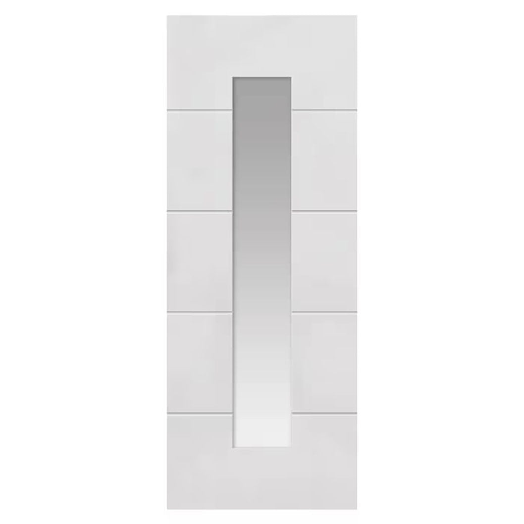 JB Kind 4 Line Horizontal White Internal Glazed Door - JJ Building Materials
