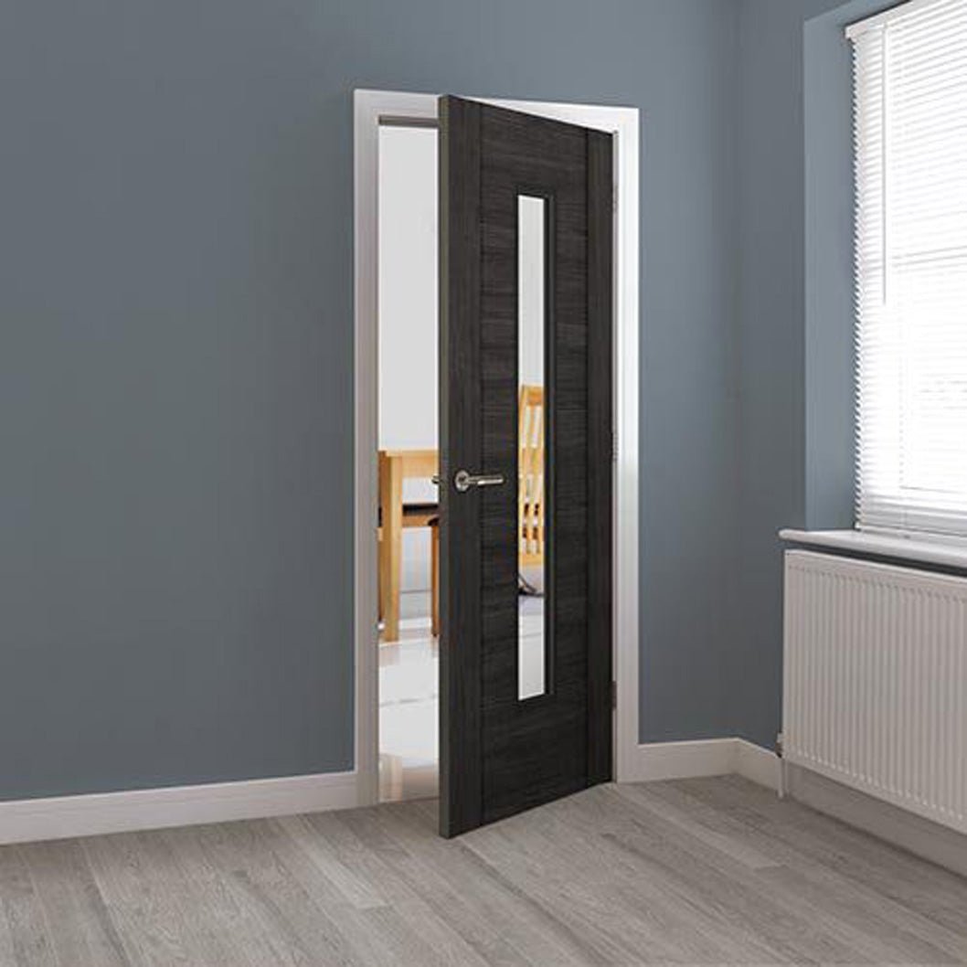 JB Kind Alabama Cinza Fully Finished Laminate Glazed Internal Door - JJ Building Materials