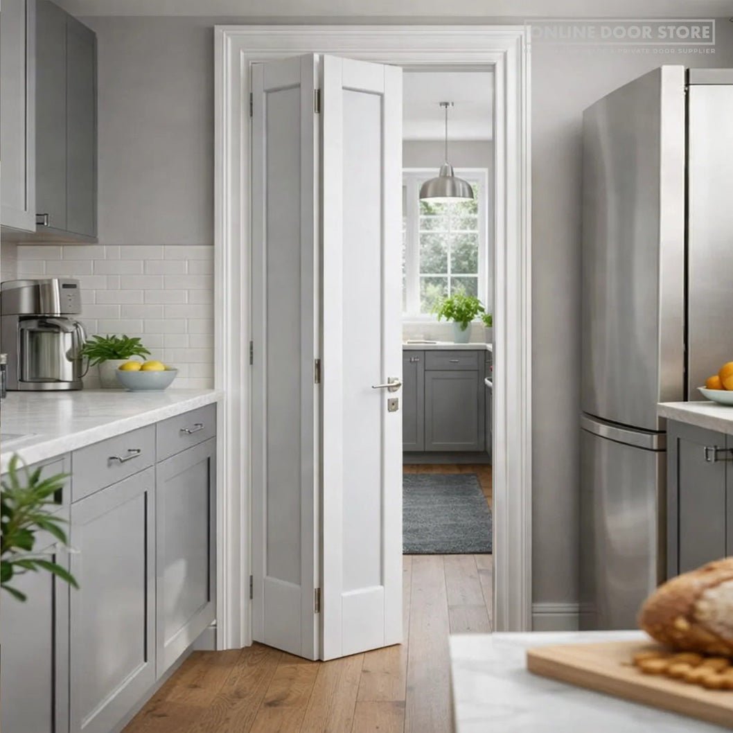 JB Kind Antigua White Bi-fold Internal Door - JJ Building Materials