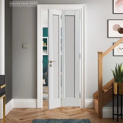 JB Kind Antigua White Bi-fold Internal Door - JJ Building Materials