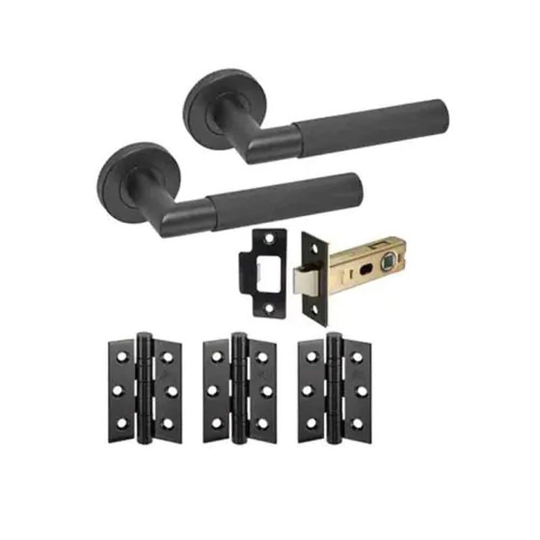 JB Kind Arlington Black Standard Door Handle Pack - JJ Building Materials