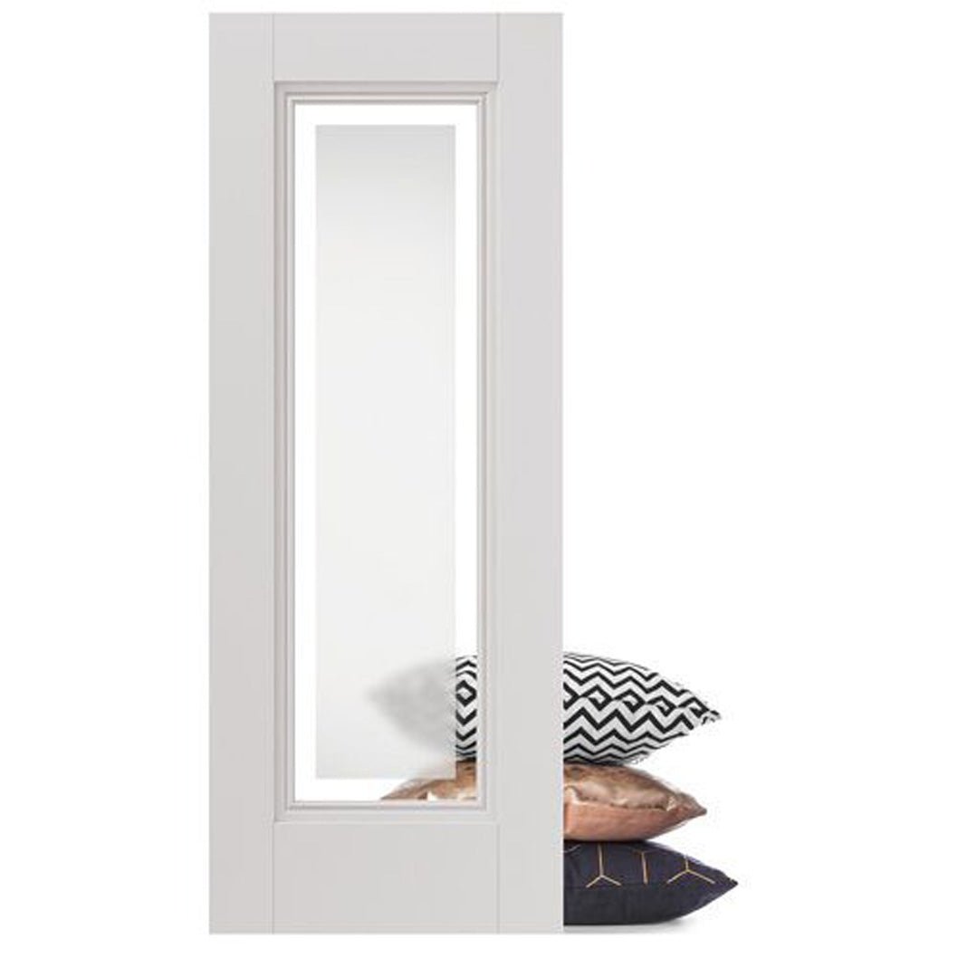 JB Kind Belton White Primed Glazed Etched Internal Door - JJ Building Materials