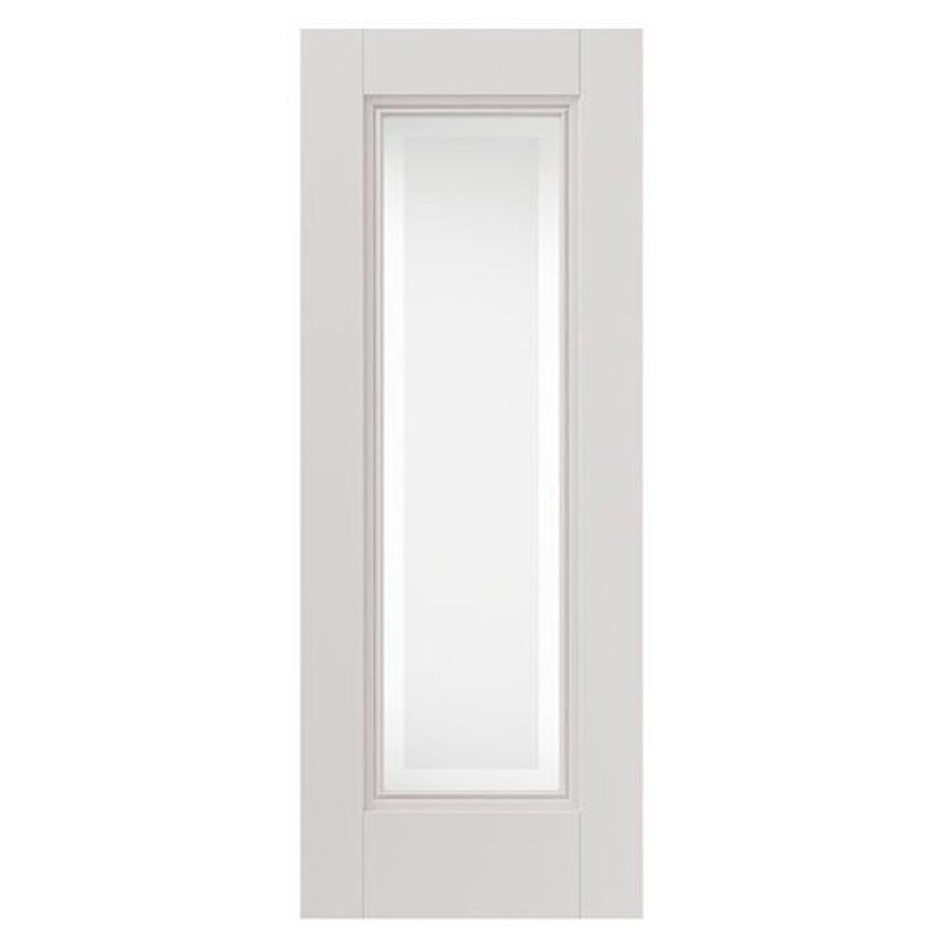 JB Kind Belton White Primed Glazed Etched Internal Door - JJ Building Materials