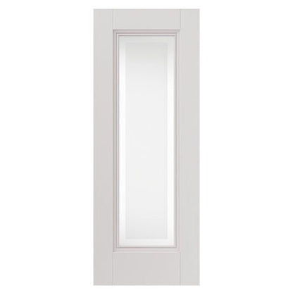 JB Kind Belton White Primed Glazed Etched Internal Door - JJ Building Materials