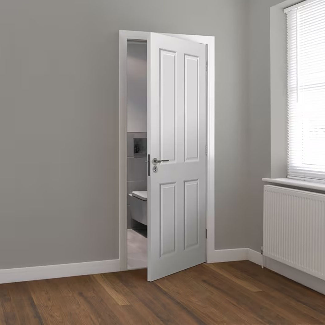 JB Kind Canterbury Internal Smooth White Primed Fire Door - JJ Building Materials