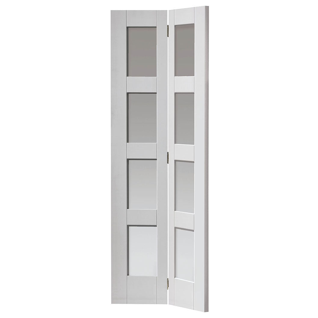JB Kind Cayman White Glazed Internal Bi-fold Door - JJ Building Materials