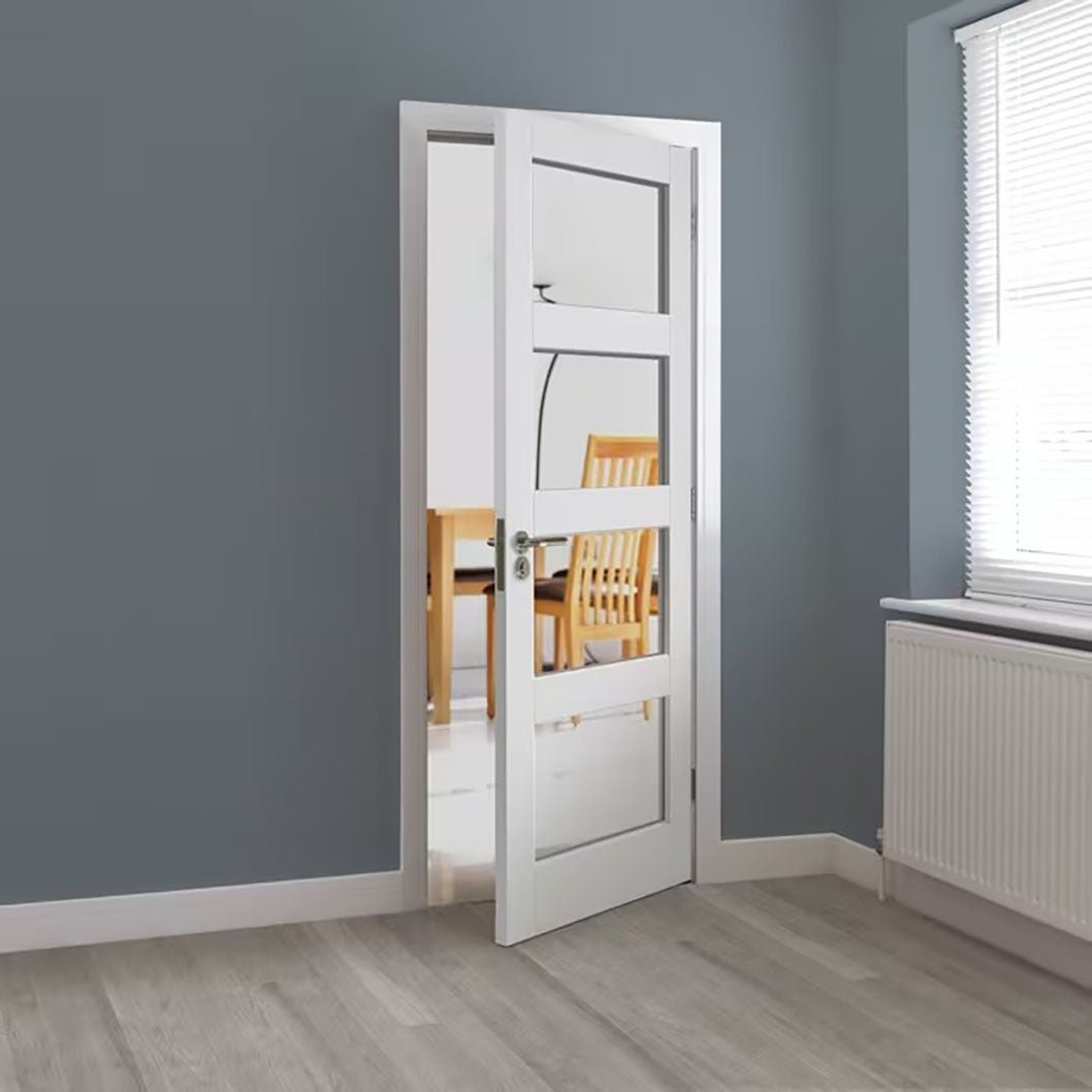 JB Kind Cayman White Glazed Internal Door - JJ Building Materials