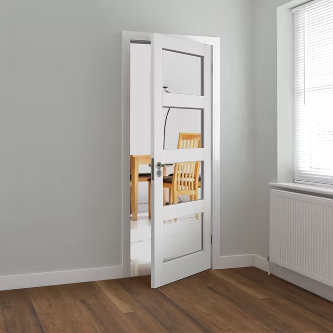 JB Kind Cayman White Glazed Internal Door - JJ Building Materials