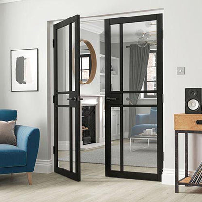 JB Kind City Clear Glass Internal Door - JJ Building Materials