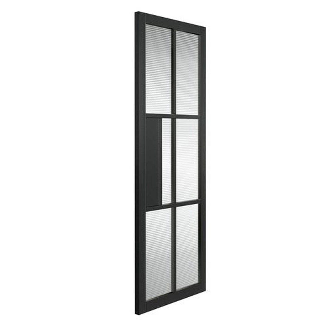 JB Kind Civic Black Reeded Horizontal - JJ Building Materials