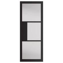 JB Kind Cosmo Glazed Black Laminate Internal Door - JJ Building Materials
