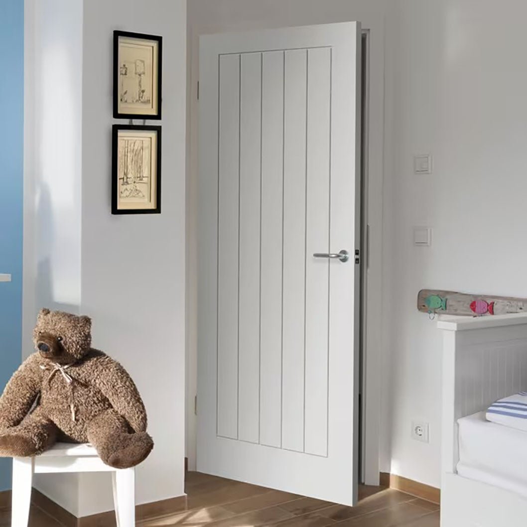JB Kind Cottage 5 White Primed Internal Door - JJ Building Materials