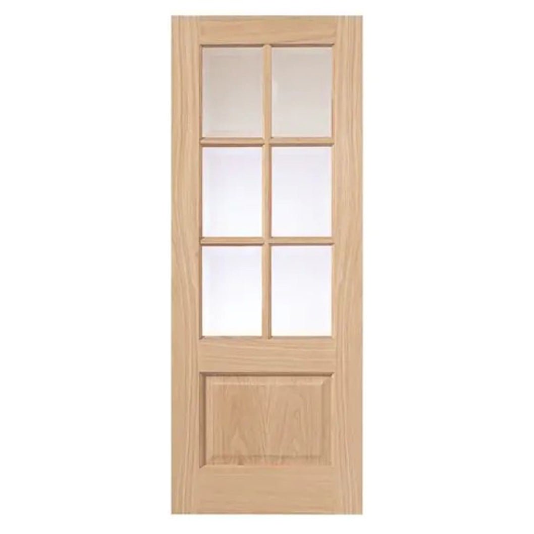 JB Kind Dove Oak Glazed Internal Door - JJ Building Materials
