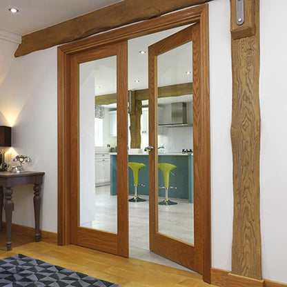 JB Kind Fuji Oak Glazed Internal Door - JJ Building Materials