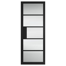 JB Kind Metro Black Reeded Glass Internal Door - JJ Building Materials