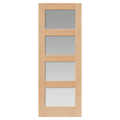 JB Kind Nevis Oak Glazed Internal Door - JJ Building Materials