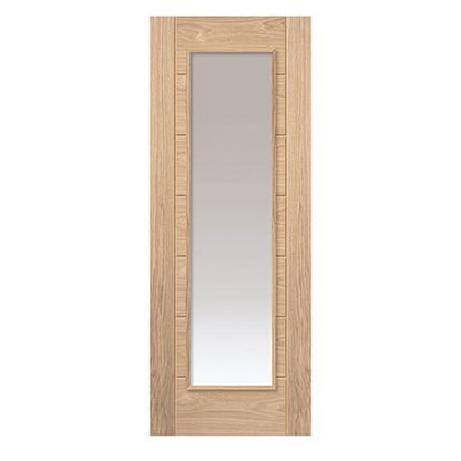 JB Kind Palomino Oak Clear Glazed Internal Door - JJ Building Materials